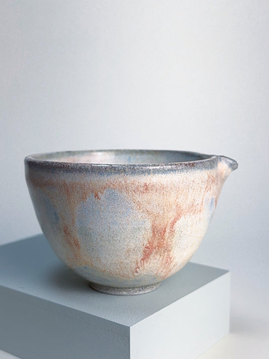 Handmade Matcha Bowl – Clay & Sky Glaze | Ceramic Tea Ritual Bowl