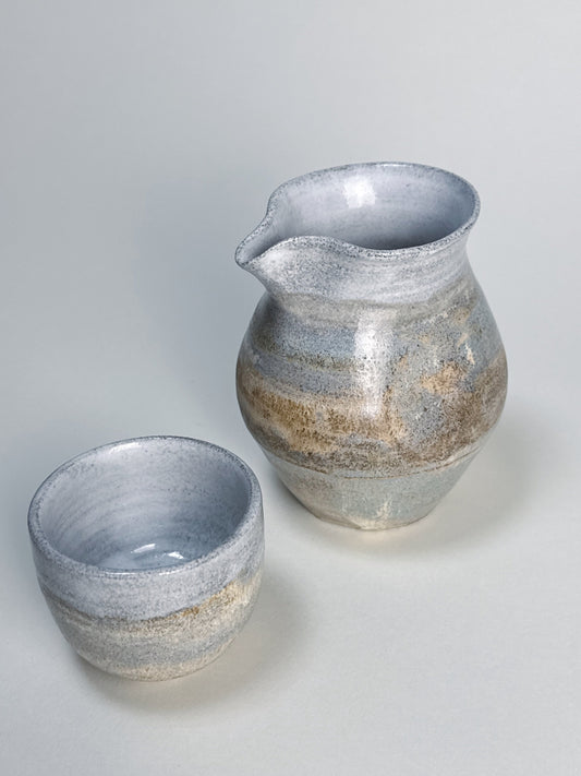 Handmade Ceramic Fairness Pitcher & Tea Cup Set – Gongfu Tea Gift